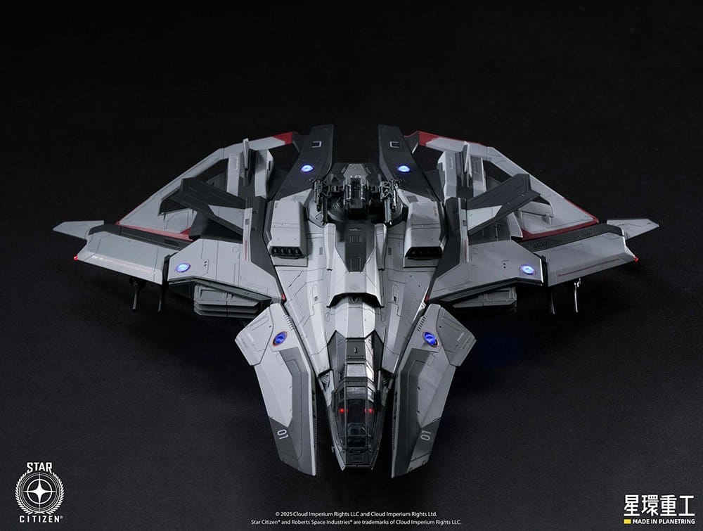 Star Citizen Pre-assembled Plastic Model Kit 1/100 Anvil F8C Lightning Pre-Assembled Finished Model Ver. 25 cm