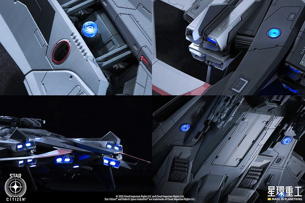 Star Citizen Pre-assembled Plastic Model Kit 1/100 Anvil F8C Lightning Pre-Assembled Finished Model Ver. 25 cm
