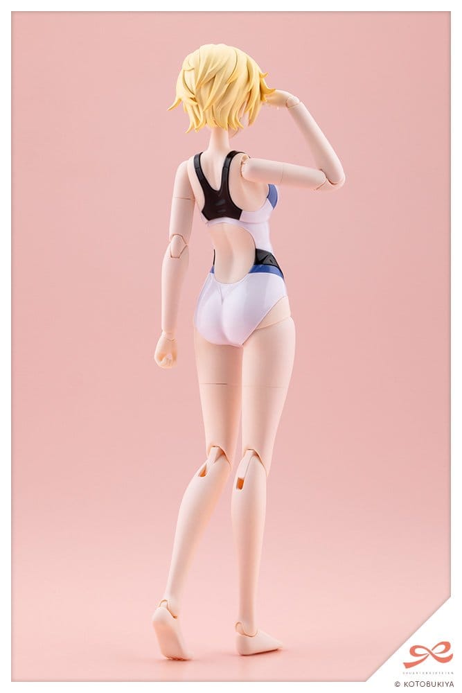 Sousaishojoteien Plastic Model 1/10 Rui Saotome Touou High School Competitive Swimsuit Dreaming Style White Dolphin 16 cm - Kotobukiya Models & Kits