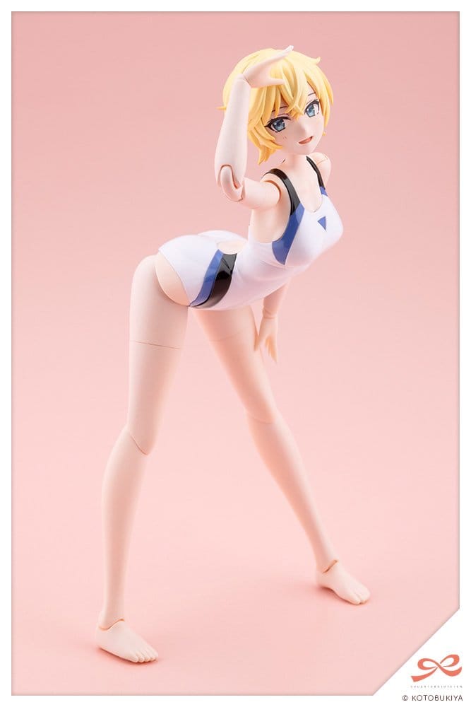 Sousaishojoteien Plastic Model 1/10 Rui Saotome Touou High School Competitive Swimsuit Dreaming Style White Dolphin 16 cm - Kotobukiya Models & Kits