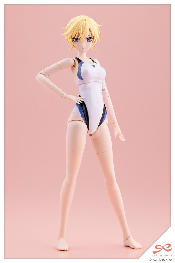 Sousaishojoteien Plastic Model 1/10 Rui Saotome Touou High School Competitive Swimsuit Dreaming Style White Dolphin 16 cm - Kotobukiya Models & Kits