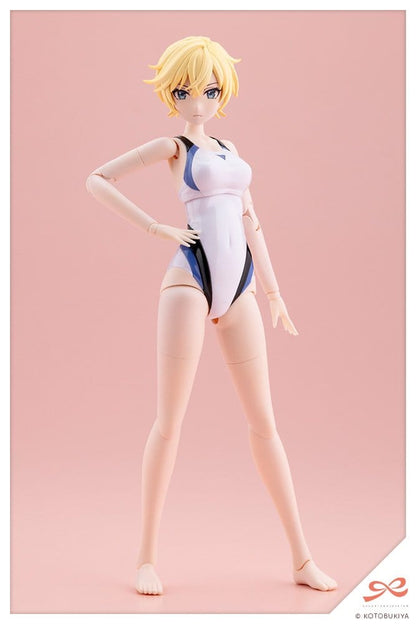 Sousaishojoteien Plastic Model 1/10 Rui Saotome Touou High School Competitive Swimsuit Dreaming Style White Dolphin 16 cm - Kotobukiya Models & Kits
