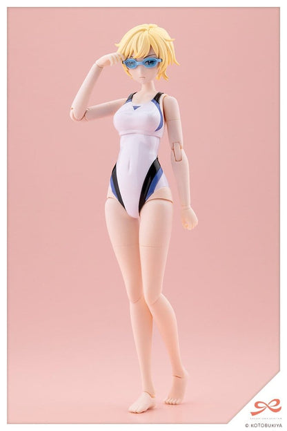 Sousaishojoteien Plastic Model 1/10 Rui Saotome Touou High School Competitive Swimsuit Dreaming Style White Dolphin 16 cm - Kotobukiya Models & Kits