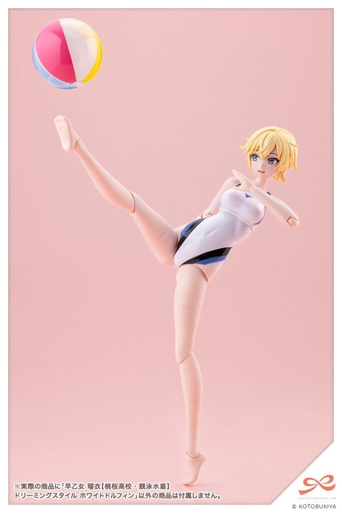 Sousaishojoteien Plastic Model 1/10 Rui Saotome Touou High School Competitive Swimsuit Dreaming Style White Dolphin 16 cm - Kotobukiya Models & Kits