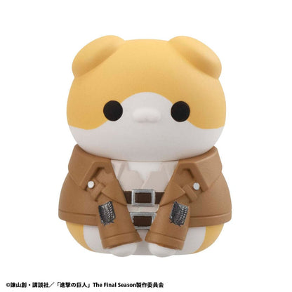 Attack on Titan Mega Cat Project Mini Figures Attack on Tinyan Gathering Scout Regiment danyan! 3 cm Blind Box Display Box Qty 8 (Repeat) - Megahouse Mini Figures, Blind Boxes