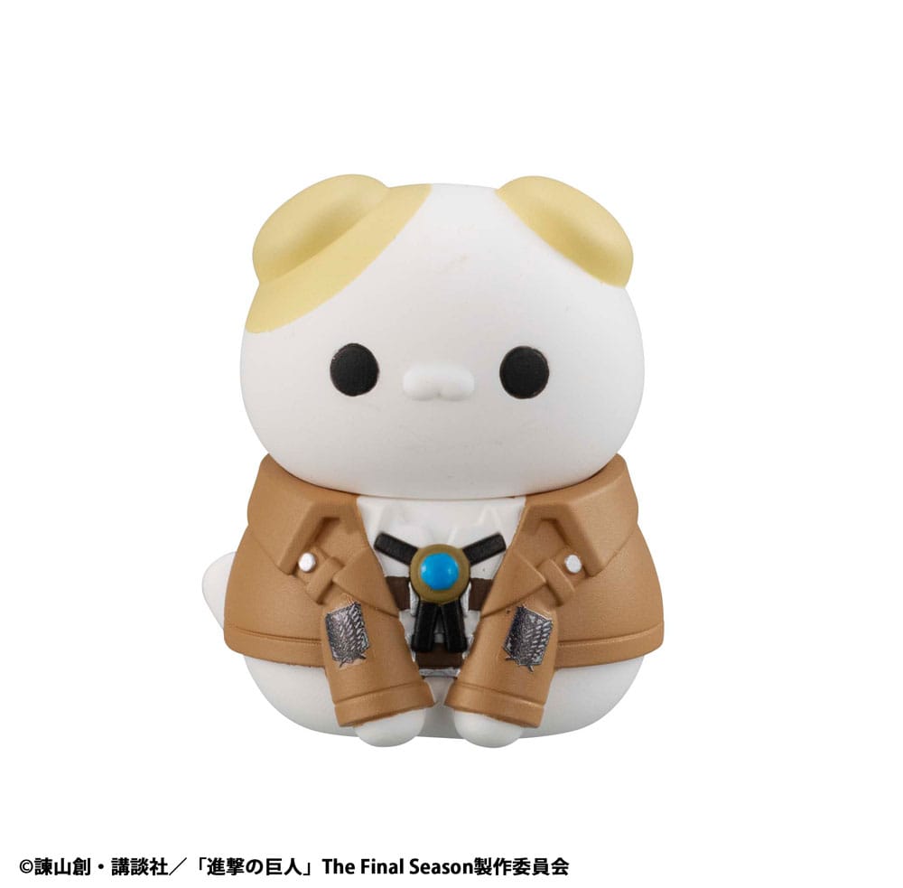 Attack on Titan Mega Cat Project Mini Figures Attack on Tinyan Gathering Scout Regiment danyan! 3 cm Blind Box Display Box Qty 8 (Repeat) - Megahouse Mini Figures, Blind Boxes