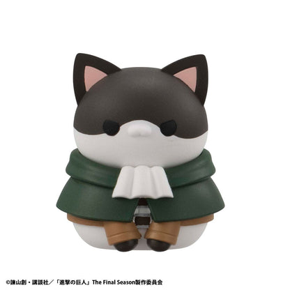Attack on Titan Mega Cat Project Mini Figures Attack on Tinyan Gathering Scout Regiment danyan! 3 cm Blind Box Display Box Qty 8 (Repeat) - Megahouse Mini Figures, Blind Boxes
