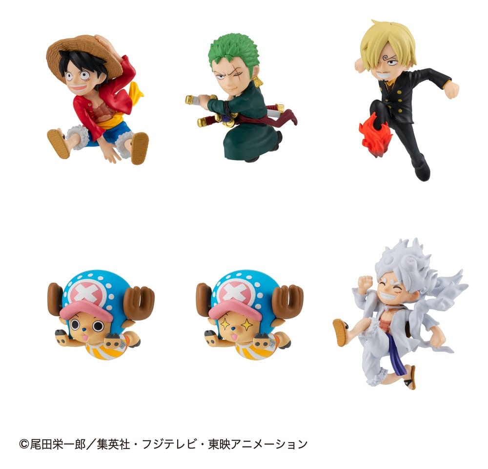 One Piece Tobimas Mini Figures 5 cm Blind Box Display Box Qty 6 (Repeat) - Megahouse Mini Figures, Blind Boxes