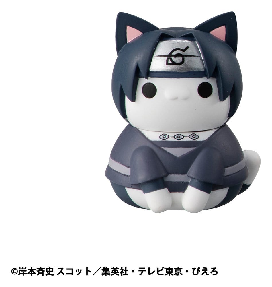 Naruto Shippuden Mega Cat Project Trading Figure Defense Battle of Village of Konoha! 3 cm Nyaruto! Blind Box Assortment Box Qty 8 (re-run) - Megahouse Mini Figures, Blind Boxes