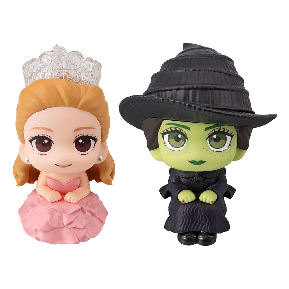 Wicked Look Up PVC Statues Elphaba & Glinda (with gift) 11 cm - Megahouse Statues