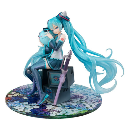 Mobile Suit Gundam x Hatsune Miku Lucrea PVC Statue Hatsune Miku x OO Gundam 45th Anniversary 17 cm - Megahouse Statues