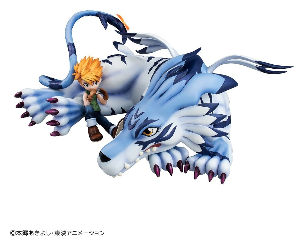 Digimon Adventure G.E.M. Series PVC Figure Garurumon & Ishida Yamato 25 cm (Repeat) - Megahouse Statues