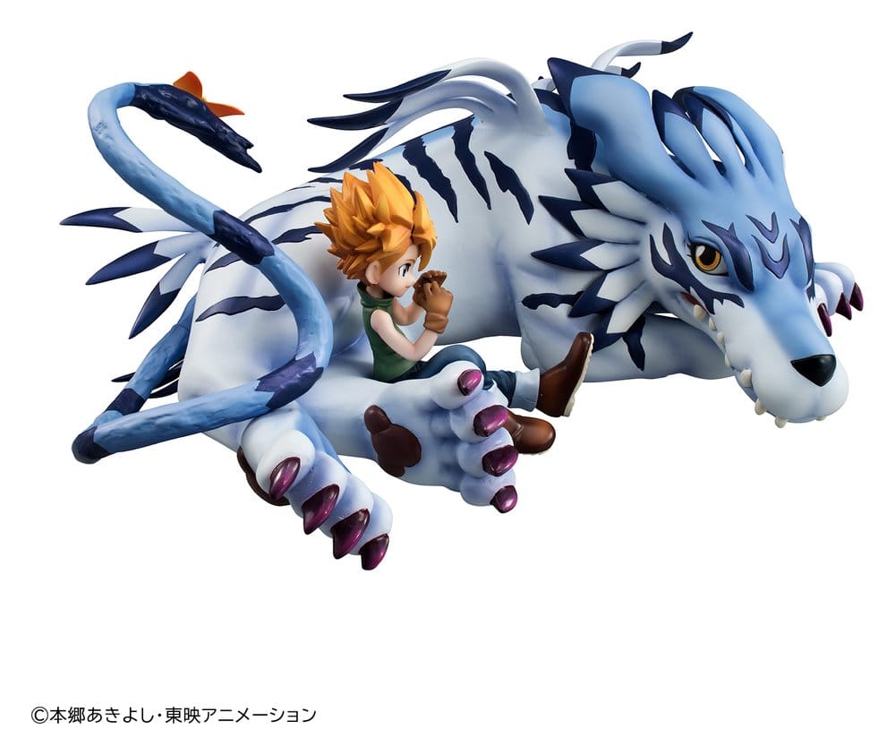 Digimon Adventure G.E.M. Series PVC Figure Garurumon & Ishida Yamato 25 cm (Repeat) - Megahouse Statues