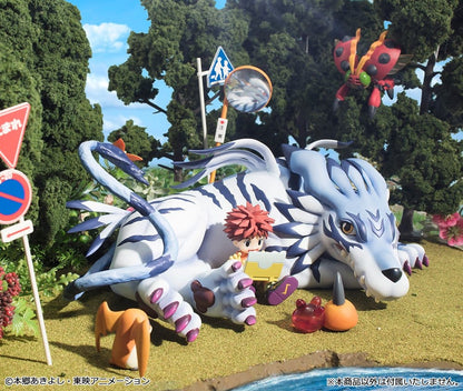 Digimon Adventure G.E.M. Series PVC Figure Garurumon & Ishida Yamato 25 cm (Repeat) - Megahouse Statues