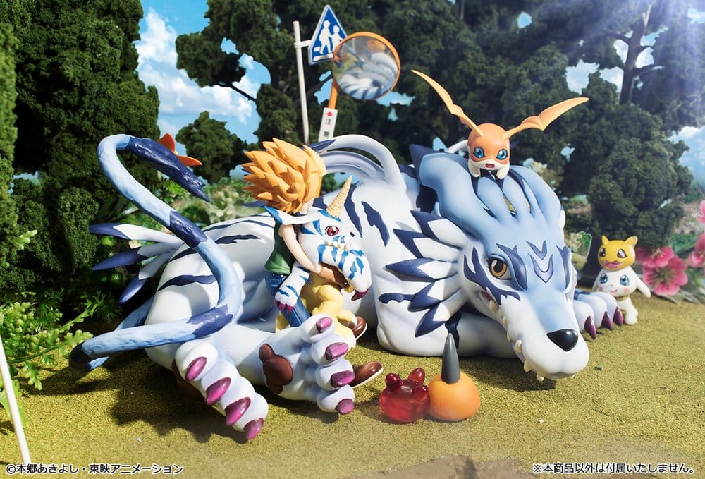 Digimon Adventure G.E.M. Series PVC Figure Garurumon & Ishida Yamato 25 cm (Repeat) - Megahouse Statues