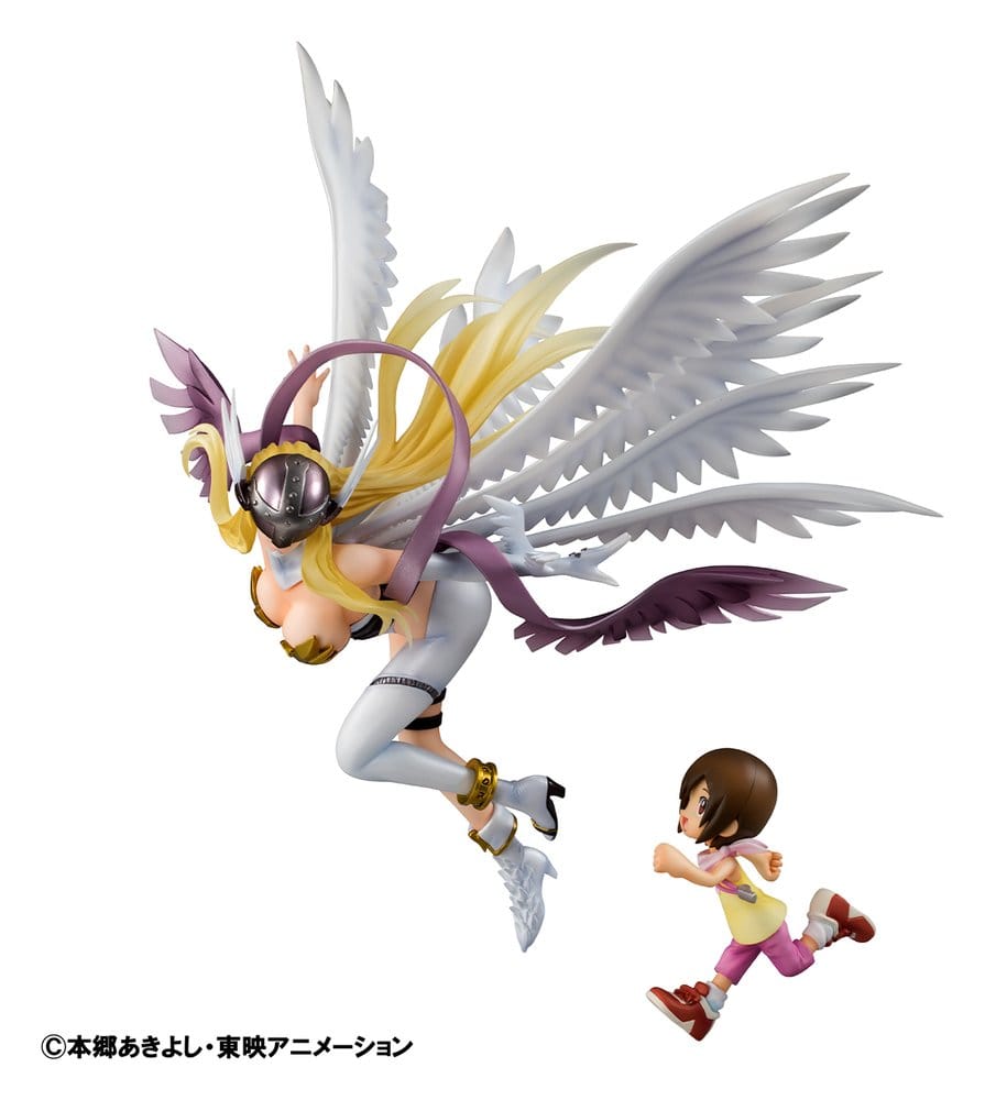 Digimon Adventure Precious G.E.M. Series PVC Statue Angewomon & Hikari Yagami 22 cm - Megahouse Statues