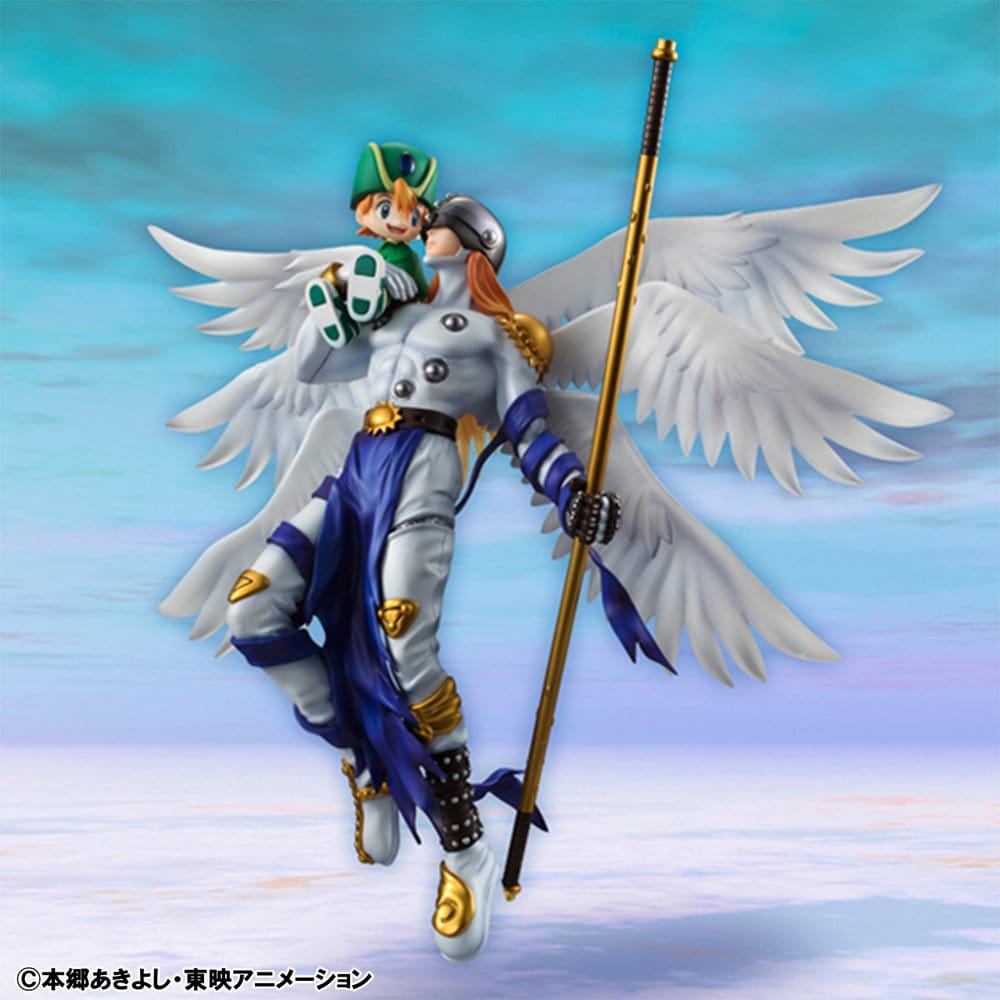 Digimon Adventure G.E.M. Series PVC Figure Angemon & Takeru Takaishi 22 cm (Repeat) - Megahouse Statues