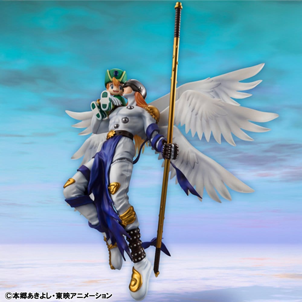 Digimon Adventure G.E.M. Series PVC Figure Angemon & Takeru Takaishi 22 cm (Repeat) - Megahouse Statues