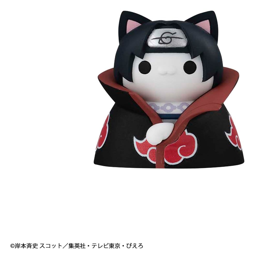 Naruto Mega Cat Project Minifigures 3 cm Nyaruto! Cats of Konoha Village Reboot Blind Box Display Box Qty 8 (Repeat) - Megahouse Mini Figures, Blind Boxes