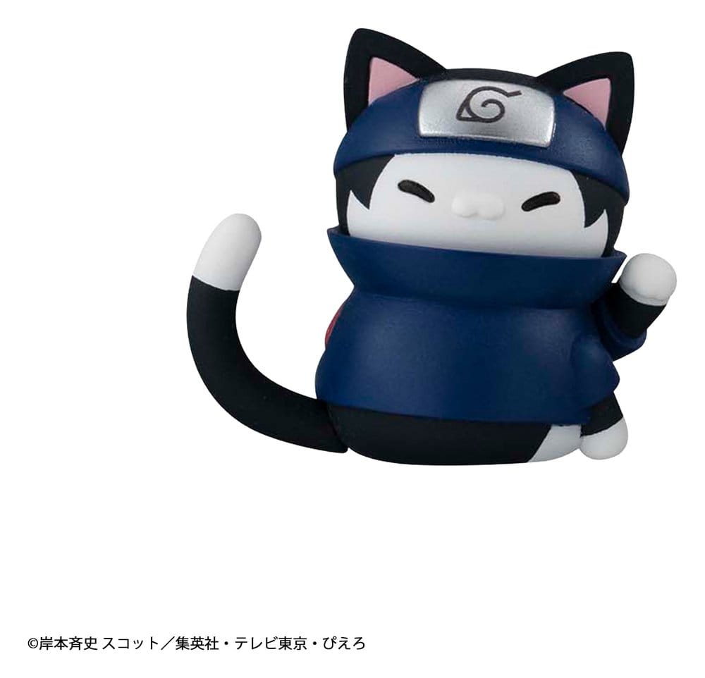 Naruto Mega Cat Project Minifigures 3 cm Nyaruto! Cats of Konoha Village Reboot Blind Box Display Box Qty 8 (Repeat) - Megahouse Mini Figures, Blind Boxes