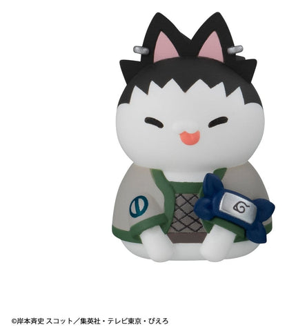 Naruto Mega Cat Project Minifigures 3 cm Nyaruto! Cats of Konoha Village Reboot Blind Box Display Box Qty 8 (Repeat) - Megahouse Mini Figures, Blind Boxes
