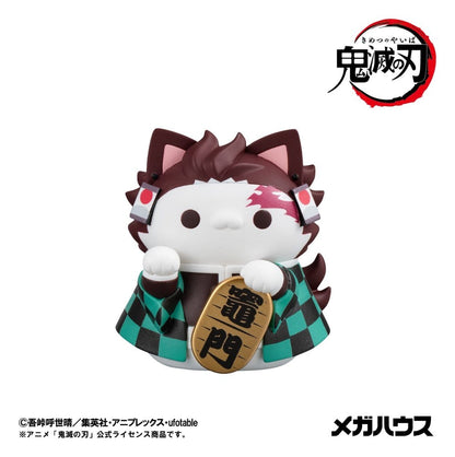Demon Slayer: Kimetsu no Yaiba Mega Cat Project Trading Figure Fortune Cats Ver. 01 7 cm Blind Box Assortment Box Qty 8 - Megahouse Mini Figures, Blind Boxes