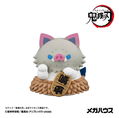 Demon Slayer: Kimetsu no Yaiba Mega Cat Project Minifigures 6 cm Demon Slayer Fortune Cats ver. 02 Blind Box Display Box Qty 8 (Repeat) - Megahouse Mini Figures, Blind Boxes