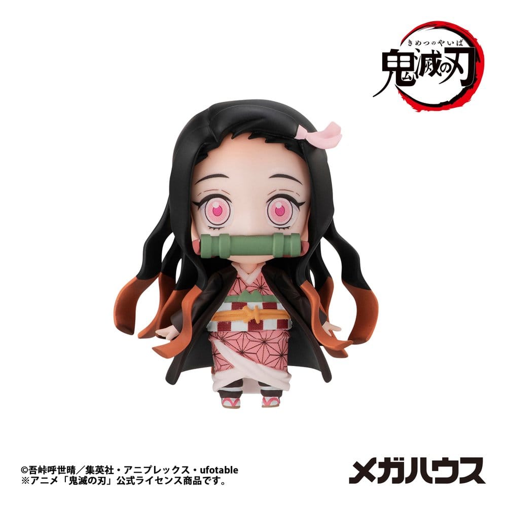 Demon Slayer Kimetsu no Yaiba Trading Figure Tanjiro & Friends 5 cm Assortment Box Qty 8 - Megahouse Mini Figures, Blind Boxes
