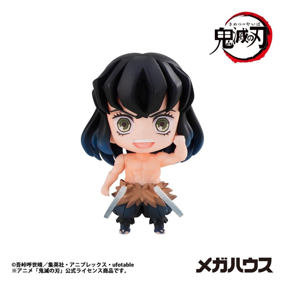 Demon Slayer Kimetsu no Yaiba Trading Figure Tanjiro & Friends 5 cm Assortment Box Qty 8 - Megahouse Mini Figures, Blind Boxes