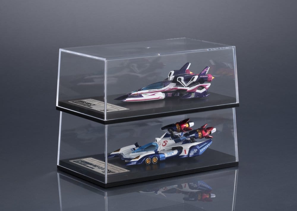 Future GPX Cyber Formula Vehicles 2-Pack vAsurada AKF-0/G spiral boost mode & OGRE AN-21 super Aero boost mode Set Heritage Edition - Megahouse Statues