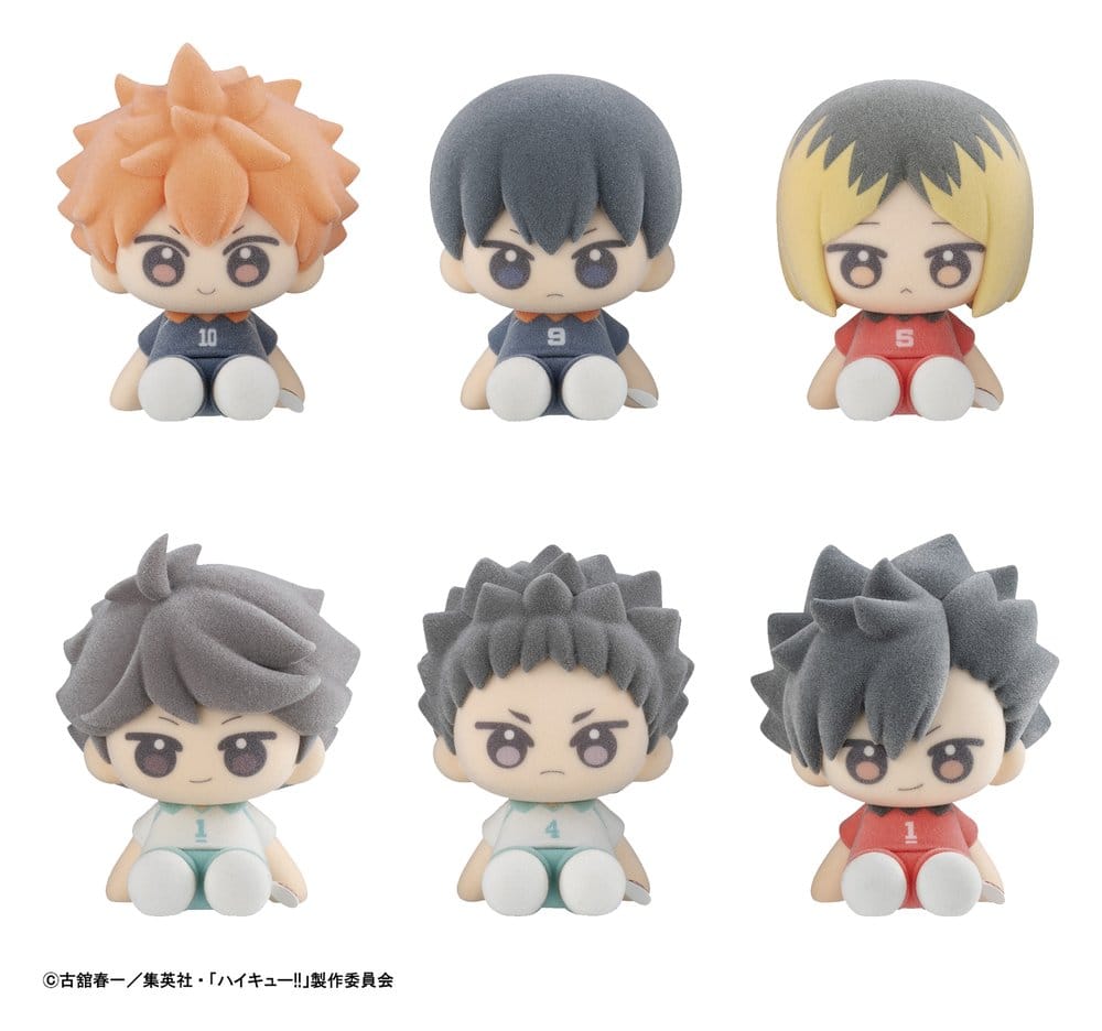 Haikyu!! Nuippo Mini Figures 6 cm Blind Box Display Box Qty 6 - Megahouse Plushes, Blind Boxes
