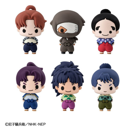 Nintama Rantaro Chokorin Mascot Series Trading Figure Vol. 1 5 cm Blind Box Assortment Box Qty 6 - Megahouse Mini Figures, Blind Boxes