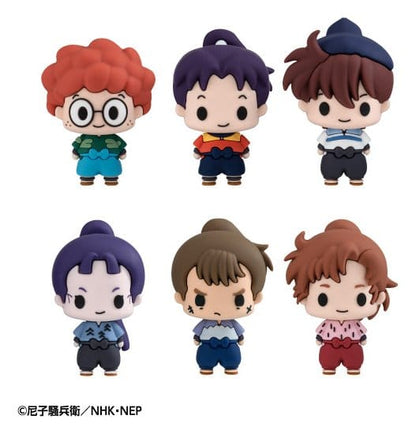 Nintama Rantaro Chokorin Collection Minifigures 5 cm Vol.2 Blind Box Display Box Qty 6 (Repeat) - Megahouse Mini Figures, Blind Boxes