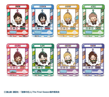 Attack on Titan Acrylic Figure Chara Catcher Blind Box Display Box Qty 8 - Megahouse Mini Figures, Blind Boxes