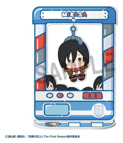 Attack on Titan Acrylic Figure Chara Catcher Blind Box Display Box Qty 8 - Megahouse Mini Figures, Blind Boxes