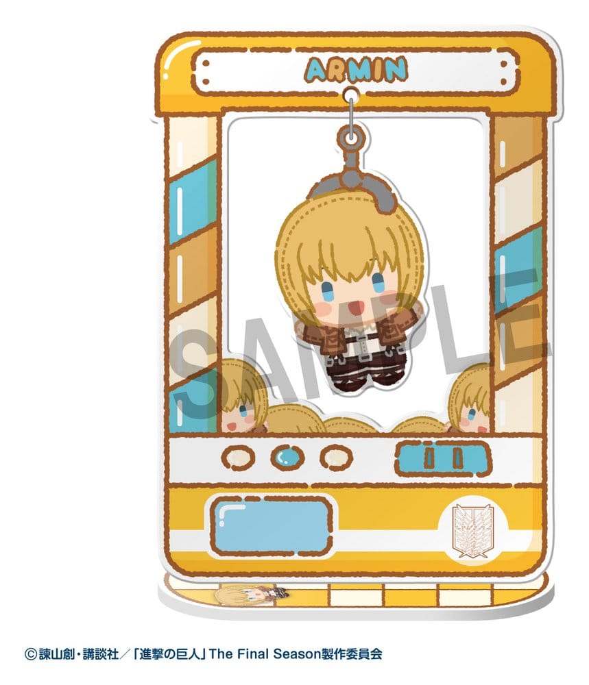 Attack on Titan Acrylic Figure Chara Catcher Blind Box Display Box Qty 8 - Megahouse Mini Figures, Blind Boxes