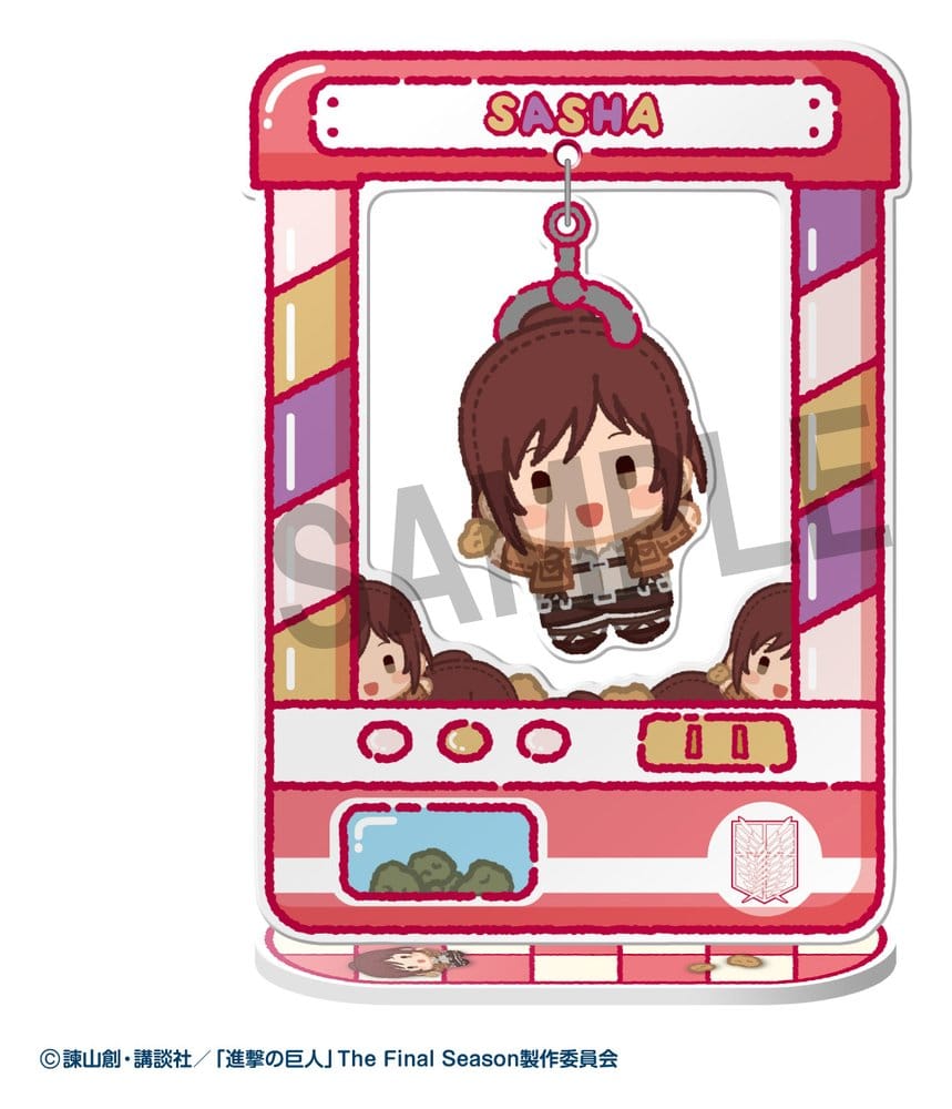 Attack on Titan Acrylic Figure Chara Catcher Blind Box Display Box Qty 8 - Megahouse Mini Figures, Blind Boxes