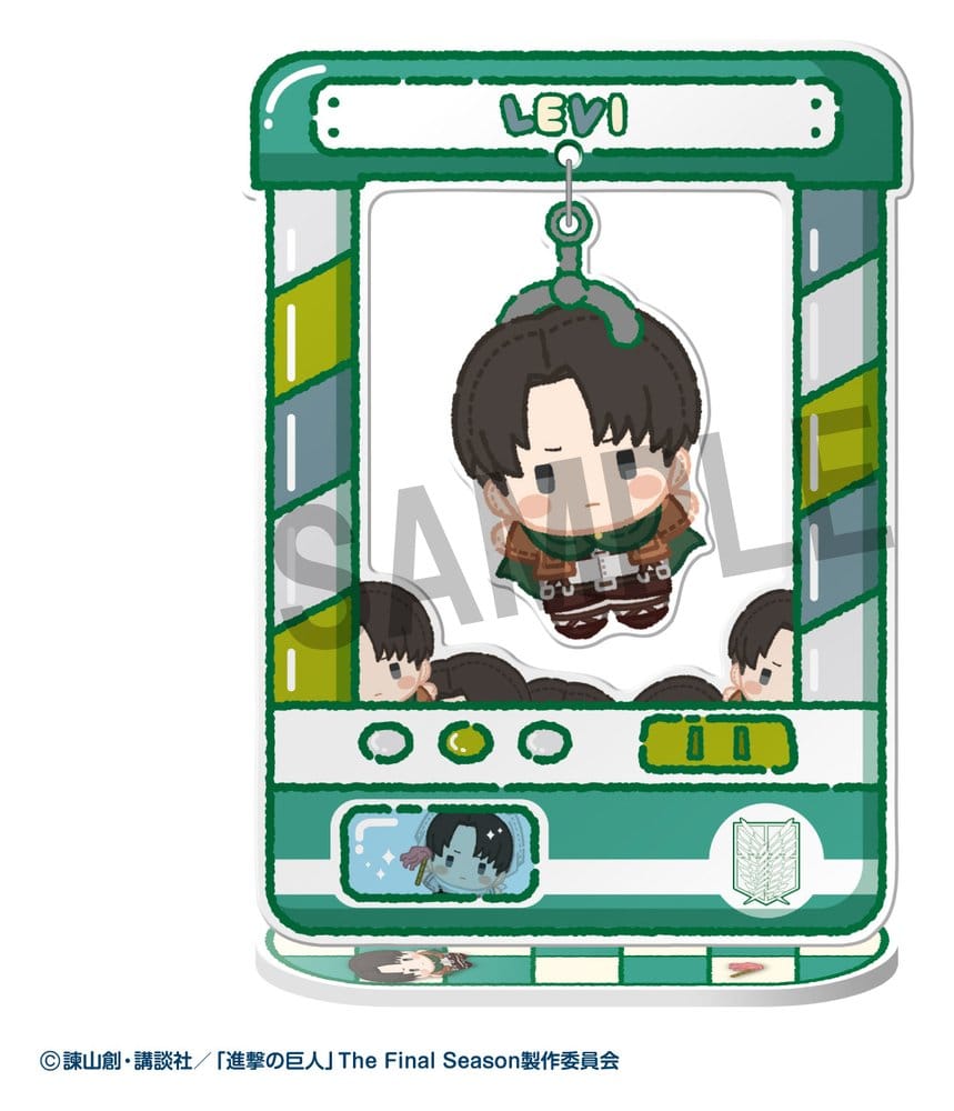 Attack on Titan Acrylic Figure Chara Catcher Blind Box Display Box Qty 8 - Megahouse Mini Figures, Blind Boxes