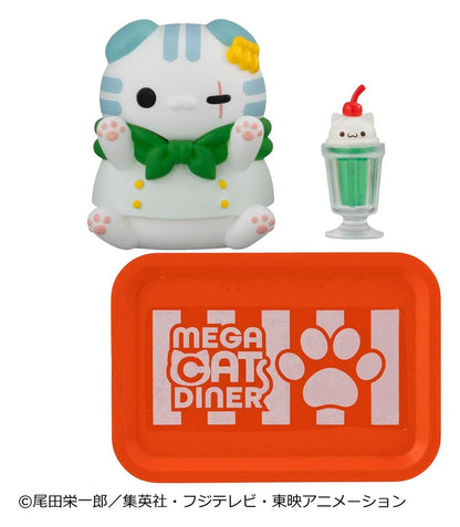 One Piece Mega Cat Project Mini Figures NyanPieceNyan! Diner! 3 cm Blind Box Display Box Qty 6 - Megahouse Mini Figures, Blind Boxes