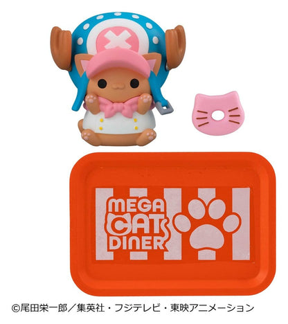 One Piece Mega Cat Project Mini Figures NyanPieceNyan! Diner! 3 cm Blind Box Display Box Qty 6 - Megahouse Mini Figures, Blind Boxes