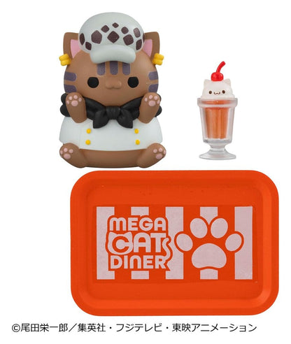 One Piece Mega Cat Project Mini Figures NyanPieceNyan! Diner! 3 cm Blind Box Display Box Qty 6 - Megahouse Mini Figures, Blind Boxes