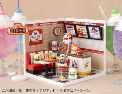 One Piece Mega Cat Project Mini Figures NyanPieceNyan! Diner! 3 cm Blind Box Display Box Qty 6 - Megahouse Mini Figures, Blind Boxes