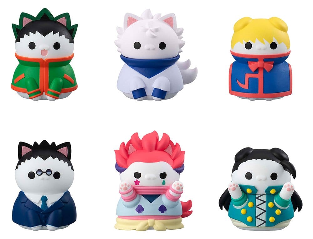 Hunter x Hunter Mega Cat Project Mini Figures Nyanter x Nyanter Hunter x Cat 3 cm Blind Box Assortment Box Qty 8 - Megahouse Mini Figures, Blind Boxes