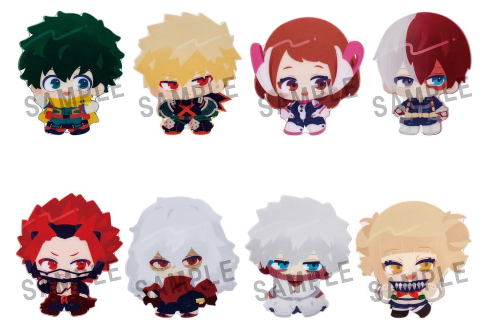My Hero Academia Karakoro Mini Figures Clear Candy Blind Box Assortment Box Qty 8 - Megahouse Mini Figures, Blind Boxes