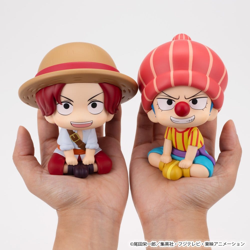 One Piece Look Up PVC Figures 2-Pack Shanks & Buggy Childhood Ver. 11 cm (with gift) - Megahouse Statues