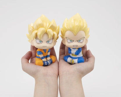 Dragon Ball DAIMA Look Up PVC Figures 2-Pack Super Saiyan Son Goku (mini) & Super Saiyan Vegeta (mini) 11 cm (with gift) - Megahouse Statues