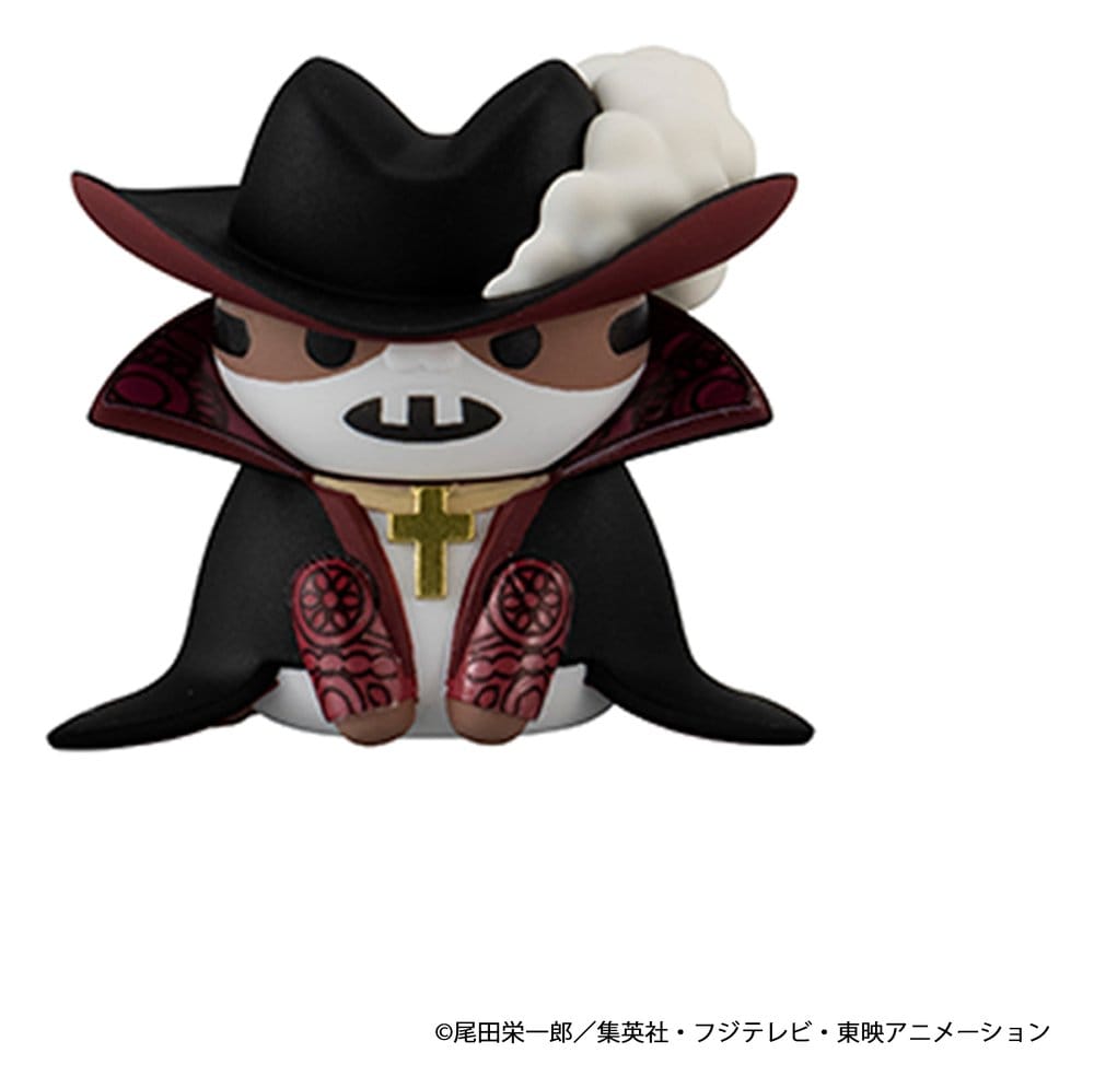 One Piece Mega Cat Project Nyan Piece Nyan! Luffy & the Seven Warlords of the Sea Mini Figures 3 cm Blind Box Display Box Qty 8 (Repeat) - Megahouse Mini Figures, Blind Boxes