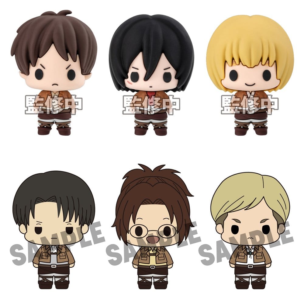 Attack on Titan Chokorin Collection Mini Figures 5 cm Blind Box Display Box Qty 6 - Megahouse Mini Figures, Blind Boxes