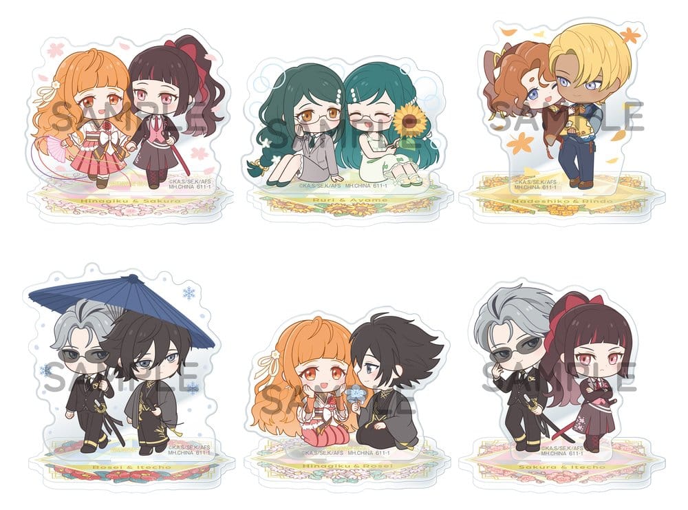Agents of the Four Seasons Buddycolle Acrylic Stands Dance of Spring 6 cm Blind Box Display Box Qty 6 - Megahouse Standees, Blind Boxes