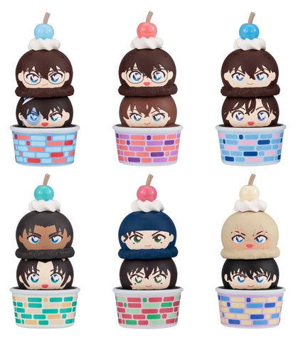 Detective Conan Tsumichen Stack up & Change Mini Figures 8 cm Blind Box Assortment Box Qty 6 - Megahouse Mini Figures, Blind Boxes